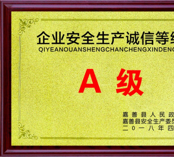 A級(jí)企業(yè)